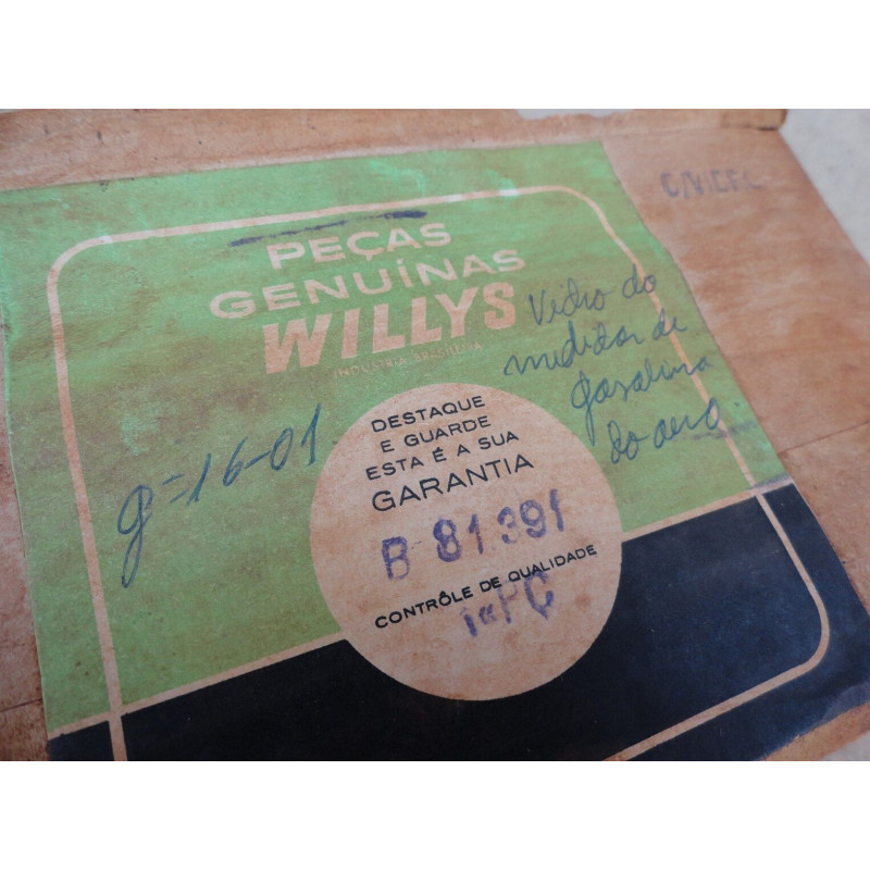 Vidro Original Novo Relógio Marcador Combustível Óleo Amperímetro Aero Willys