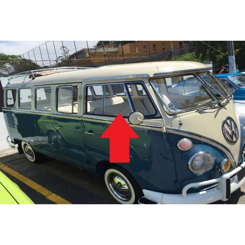 Vidro Corrediço Porta Dianteira Kombi até 1975 Incolor Novo