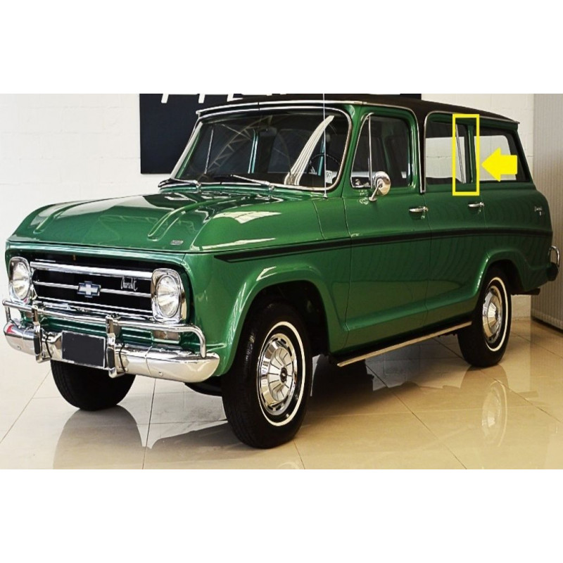 Vidro Ventarola Porta Traseira Veraneio 64 à 88 Incolor Blindex Original