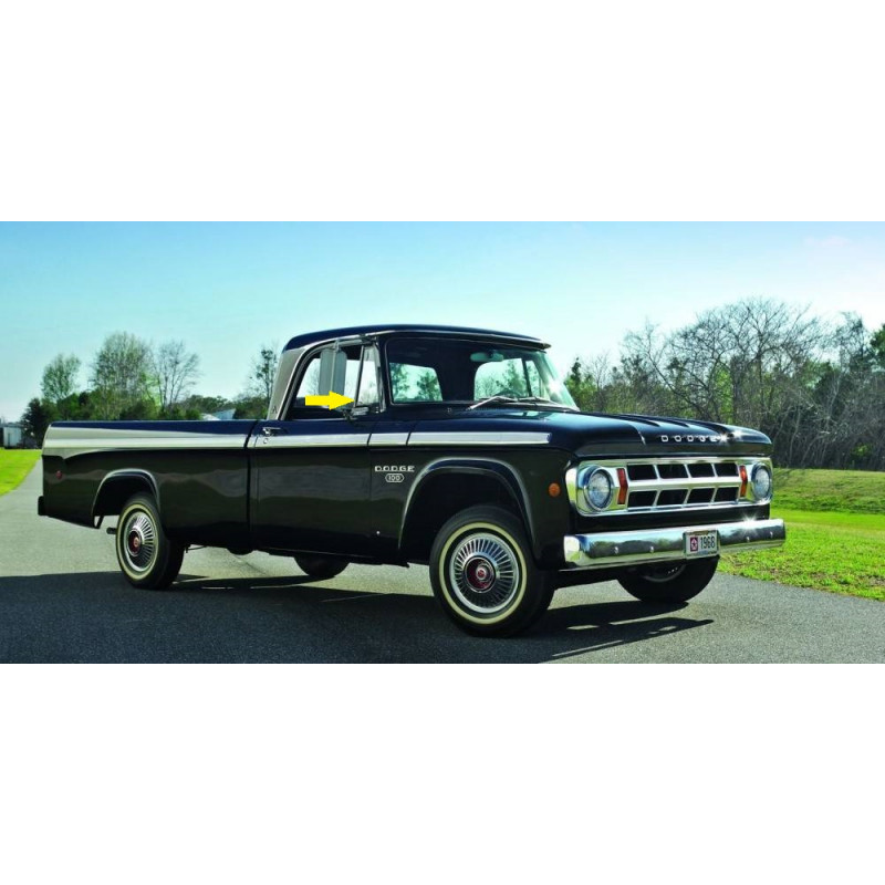 Vidro do Quebra Vento Incolor 4mm Dodge D-100 D-400 D-700 D-950