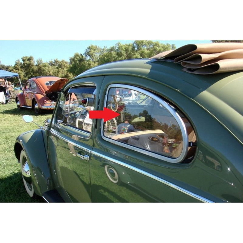 Vidro Janela Lateral Fusca 1200, 1300 Modelo Basculante Incolor Novo