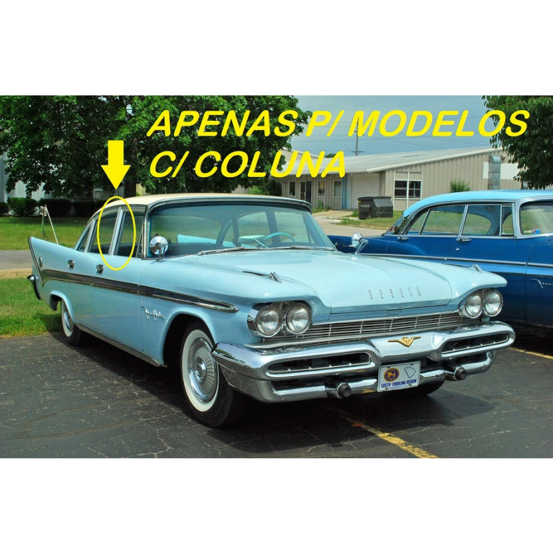 Vidro Parabrisa Dodge Passeio 1957 a 1959 Com Coluna Verde