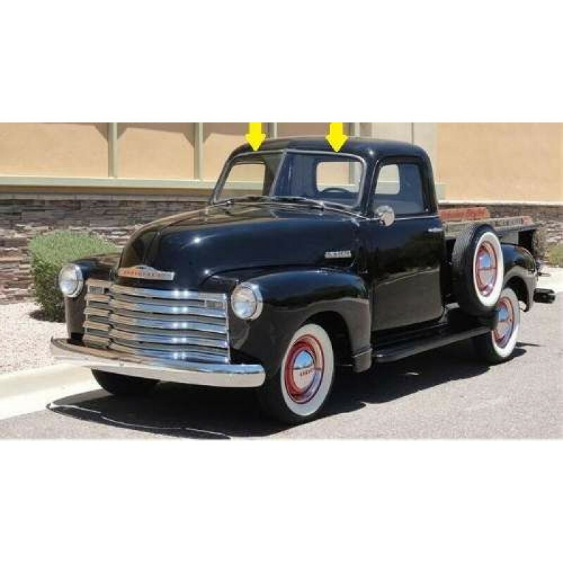 Vidro Parabrisa Boca de Sapo e GMC 47 a 53 Verde