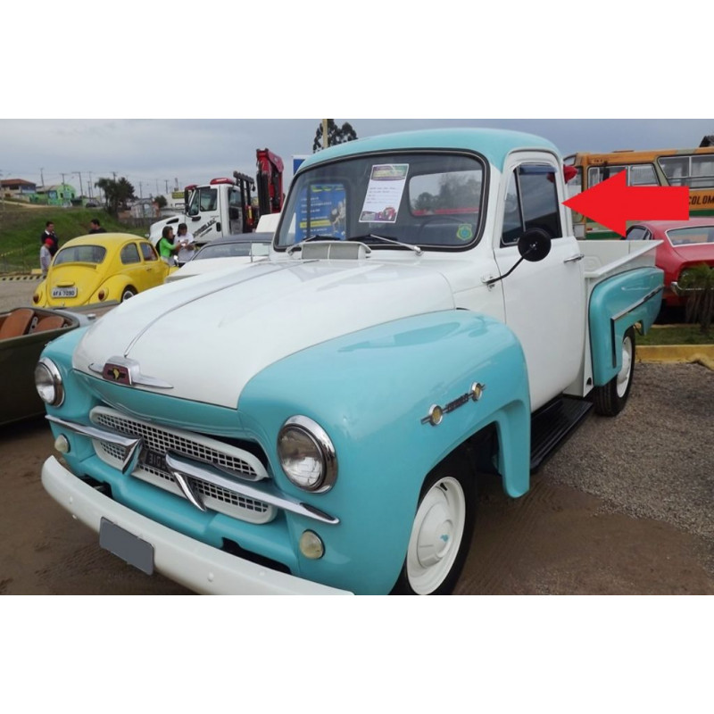 Vidro Porta Chevrolet Brasil 1958 à 1963 Verde - Unitário