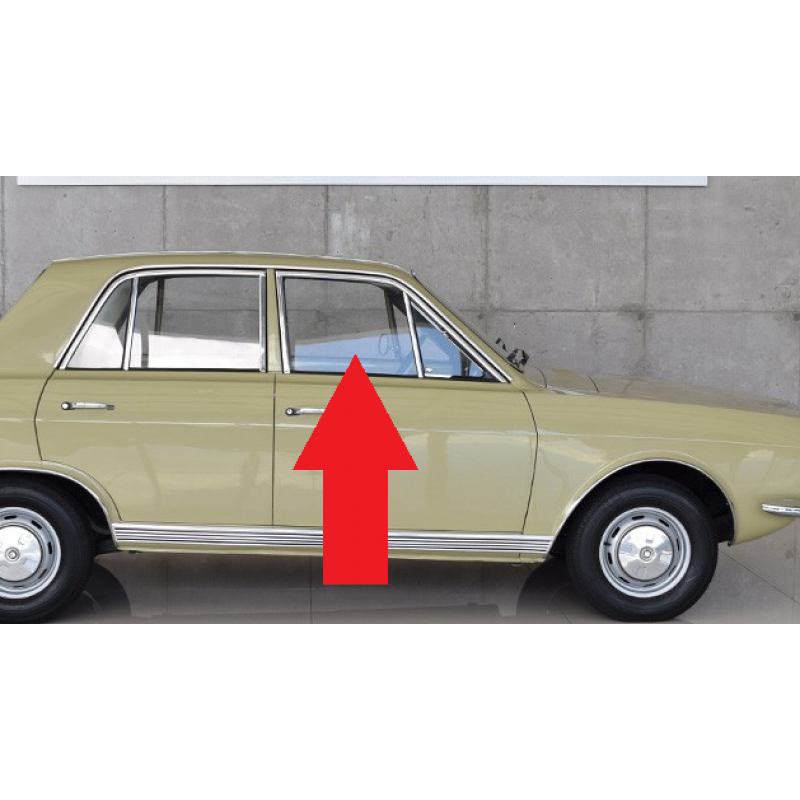 Vidro da Porta Dianteira Corcel I 4 Portas até 77 Incolor Novo 