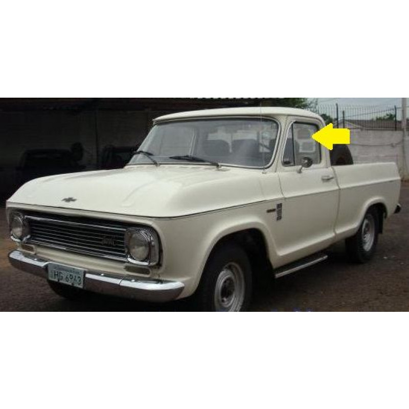 Vidro Porta Dianteiro C-10, Veraneio 64 à 85 Incolor