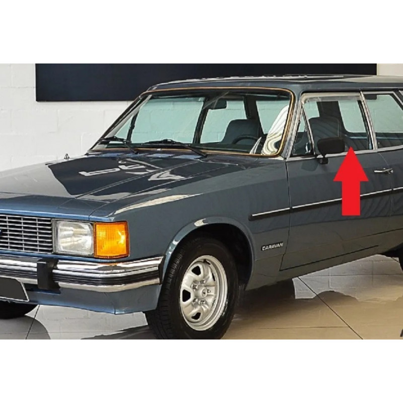 Vidro Porta Esquerda Chevrolet Caravan Incolor Original GM