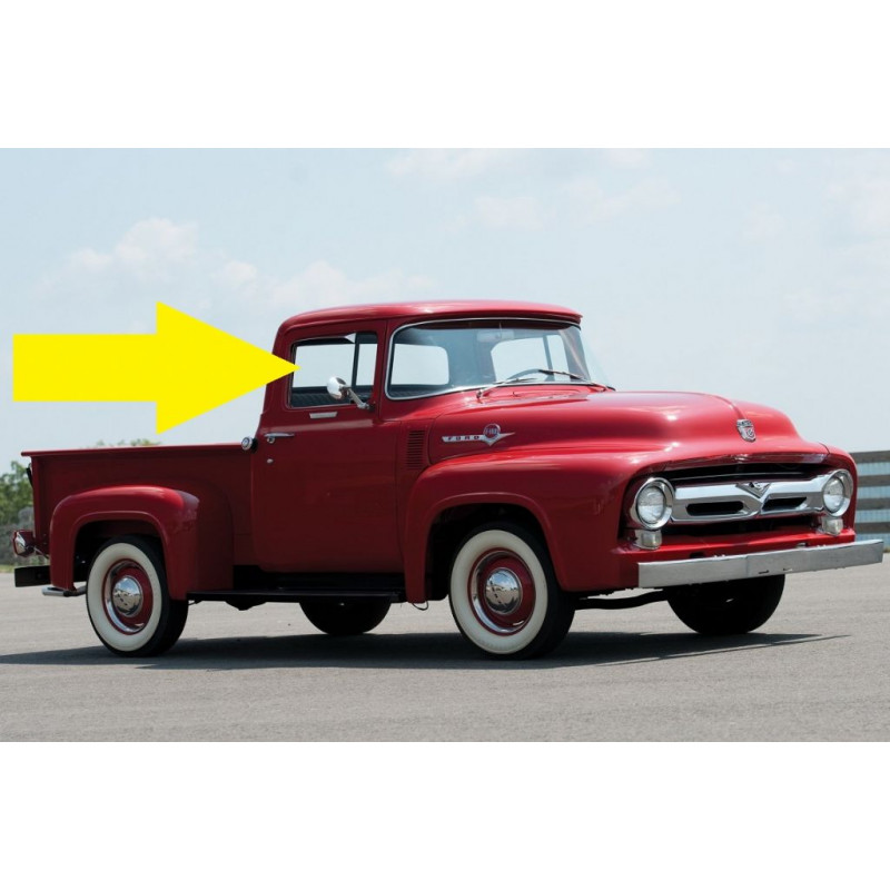 Vidro Porta F-100 Bolinha 1959 à 1961 Incolor Vidrobras