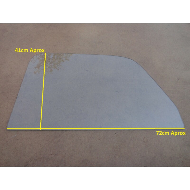 Vidro Porta Boca de Sapo 47 à 50 Mod. SEM MOLDURA - Inteiriço Incolor