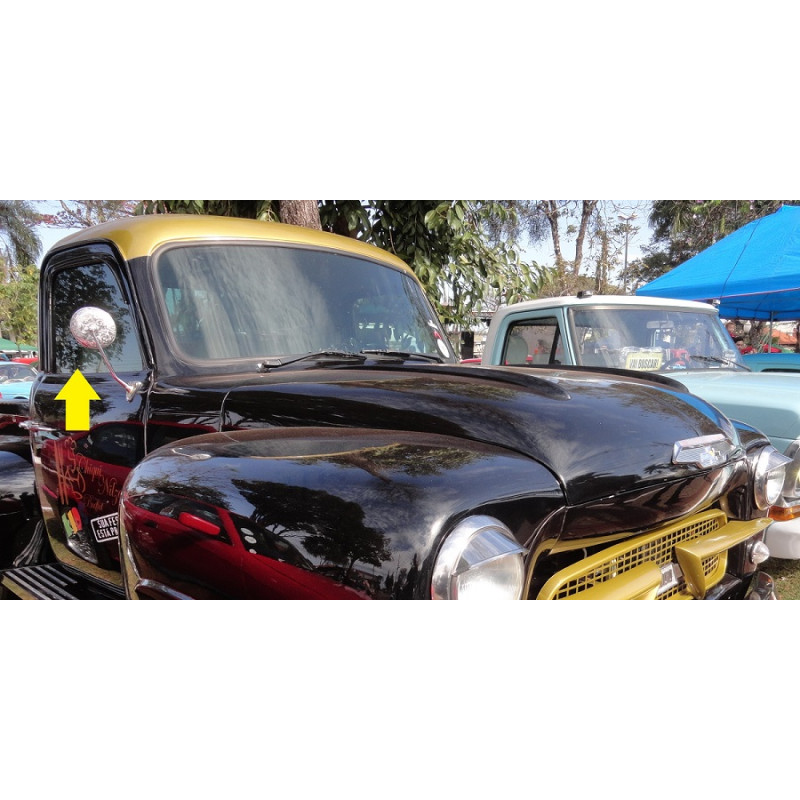 Vidro Porta Inteiriço + Canaleta e Pestana Chevrolet Brasil 3100 1958 a 1963 Verde - Jogo