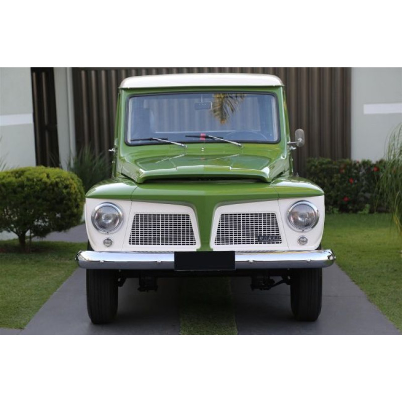 Vidro Porta Inteiriço Ford Willys Rural F-75 Incolor Novo - Par