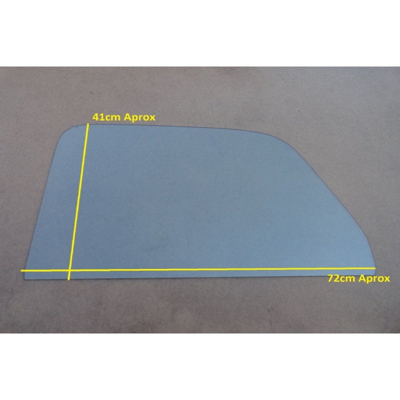 Vidro Porta Boca de Sapo 47 à 50 Mod. sem Moldura Inteiriço Verde