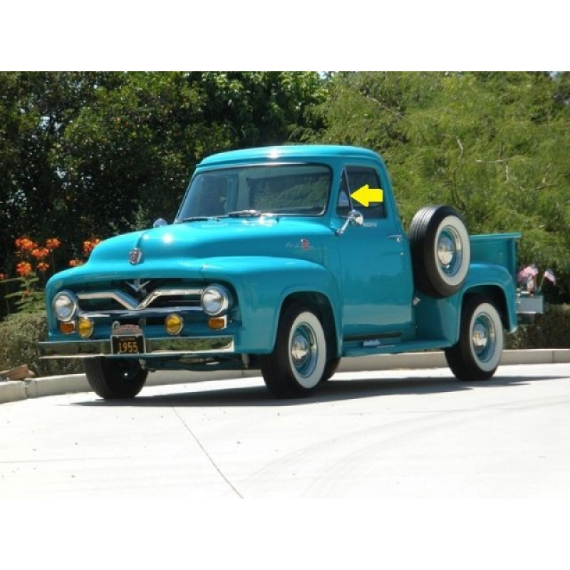 Vidro Quebra Vento F-100 53 à 58 Verde Temperado