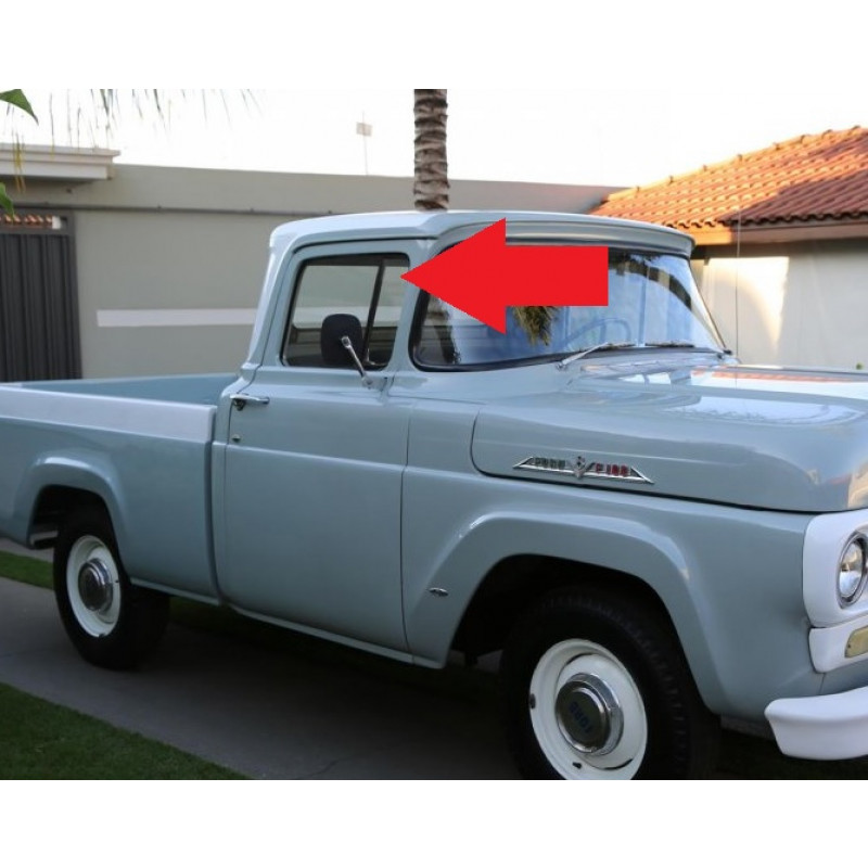 Vidro Quebra Vento F-100 62 à 67 Verde Novo