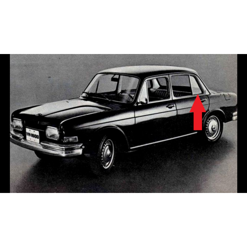 Vidro Lateral Traseiro Fixo Pequeno Incolor Zé Caixão VW 1600