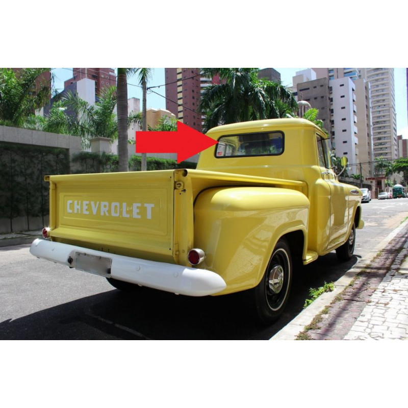 Vidro Vigia Traseiro Marta Rocha 1955 a 1959 Verde