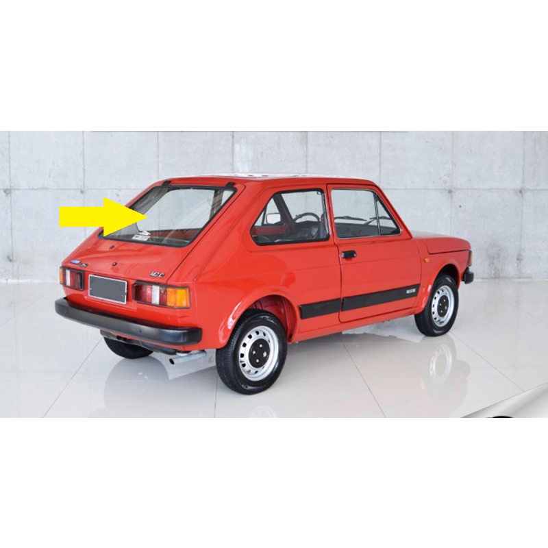 Vidro Vigia Traseiro Modelo Grande Fiat 147 e Spazio Verde Original Blindex Novo
