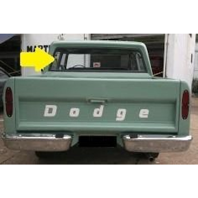 Vidro Vigia Traseiro D-100, D-400, D-700 Incolor Blindex