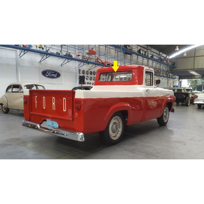 Vidro Vigia Traseiro F-100 1962 a 1971 Verde Novo