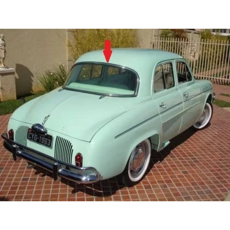 Borracha Vigia Traseiro Dauphine & Gordini