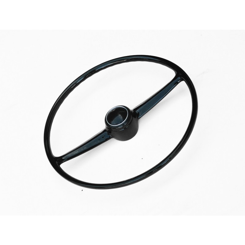 Volante Kombi 73 à 75 Corujinha Preto Original Restaurado Com Botão 