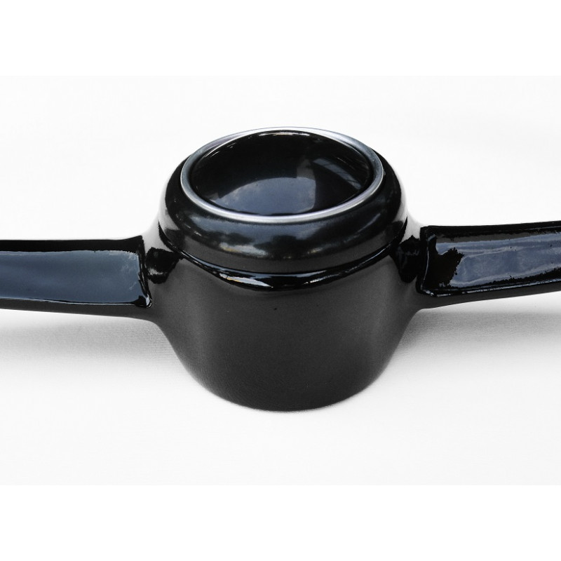 Volante Kombi 73 à 75 Corujinha Preto Original Restaurado Com Botão 