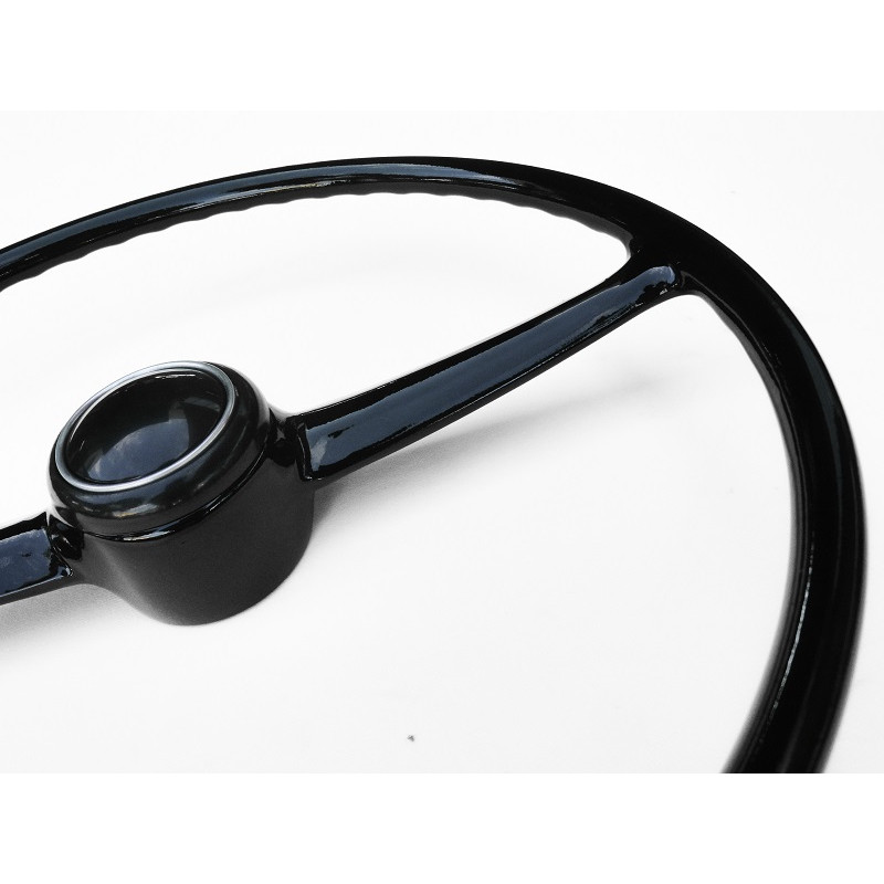 Volante Kombi 73 à 75 Corujinha Preto Original Restaurado Com Botão 