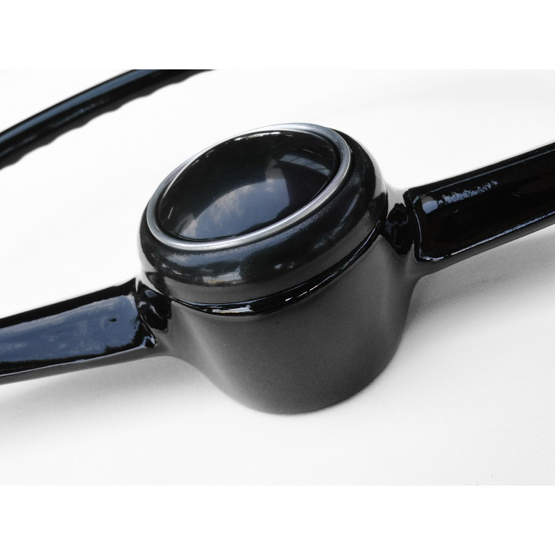 Volante Kombi 73 à 75 Corujinha Preto Original Restaurado Com Botão 