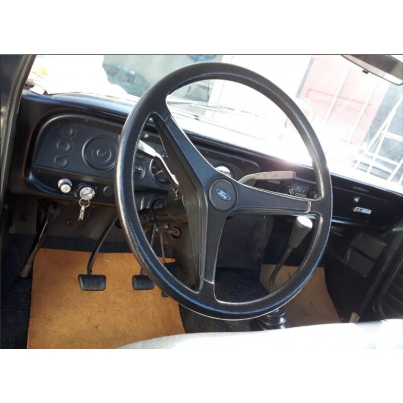 Volante 3 Raios F-1000 F-4000 1980 a 1985 Novo Preto