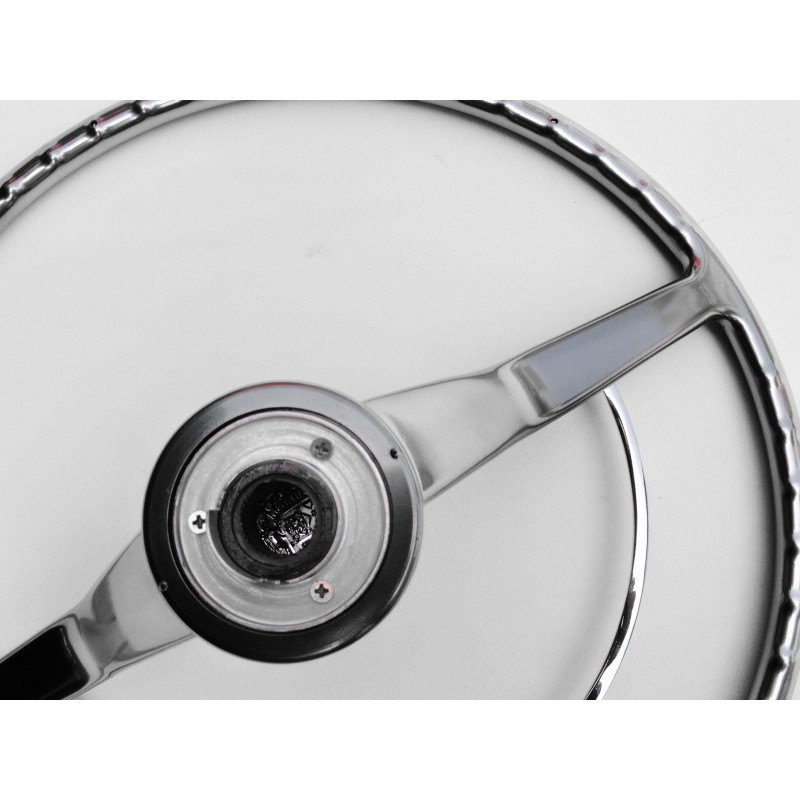 Volante Cálice Fusca até 73 Cromado Completo Novo Estria Grossa Reprodução