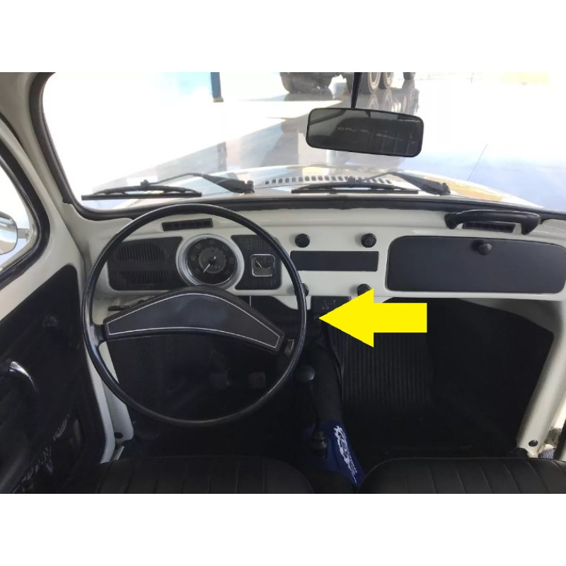 Volante Bumerangue Fusca 1974 a 1976 Estria Grossa Completo Original Restaurado