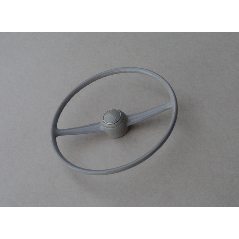 Volante Kombi Antiga Corujinha 73 à 75 Bege com Botão Original Restaurado