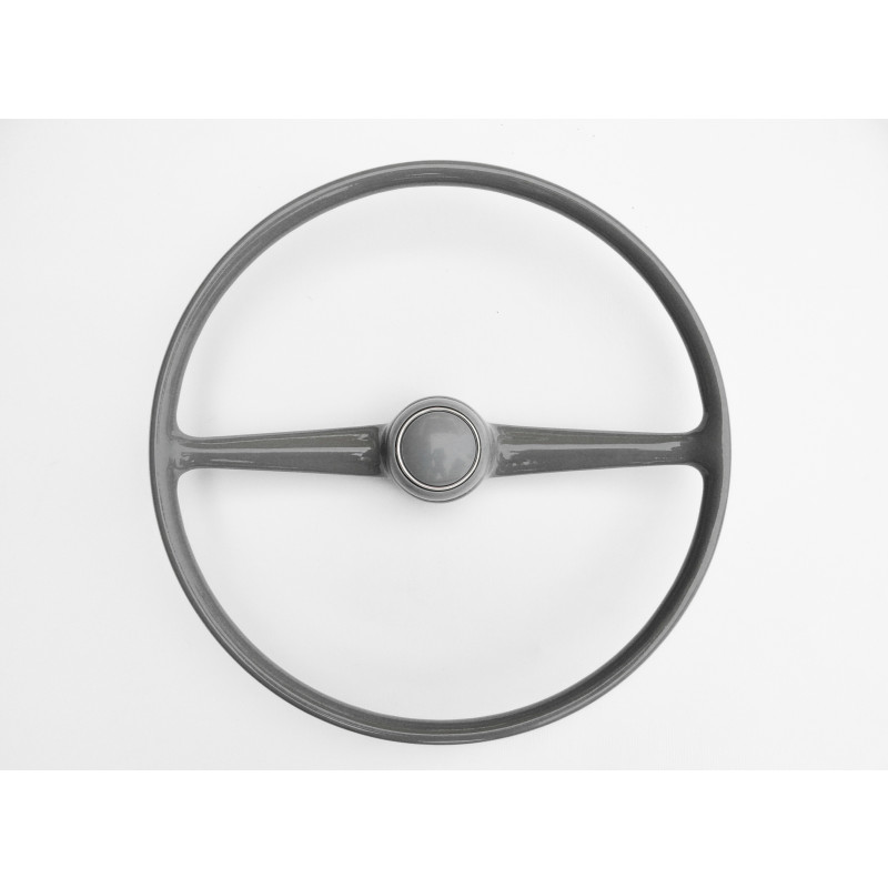 Volante Cinza Kombi Antiga Corujinha 73 à 75 com Botão Original Restaurado