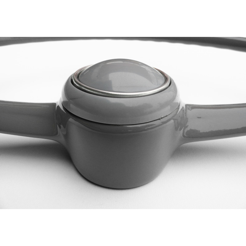 Volante Cinza Kombi Antiga Corujinha 73 à 75 com Botão Original Restaurado