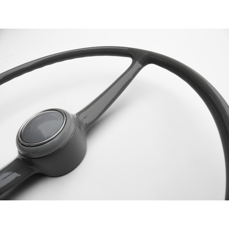 Volante Cinza Kombi Antiga Corujinha 73 à 75 com Botão Original Restaurado