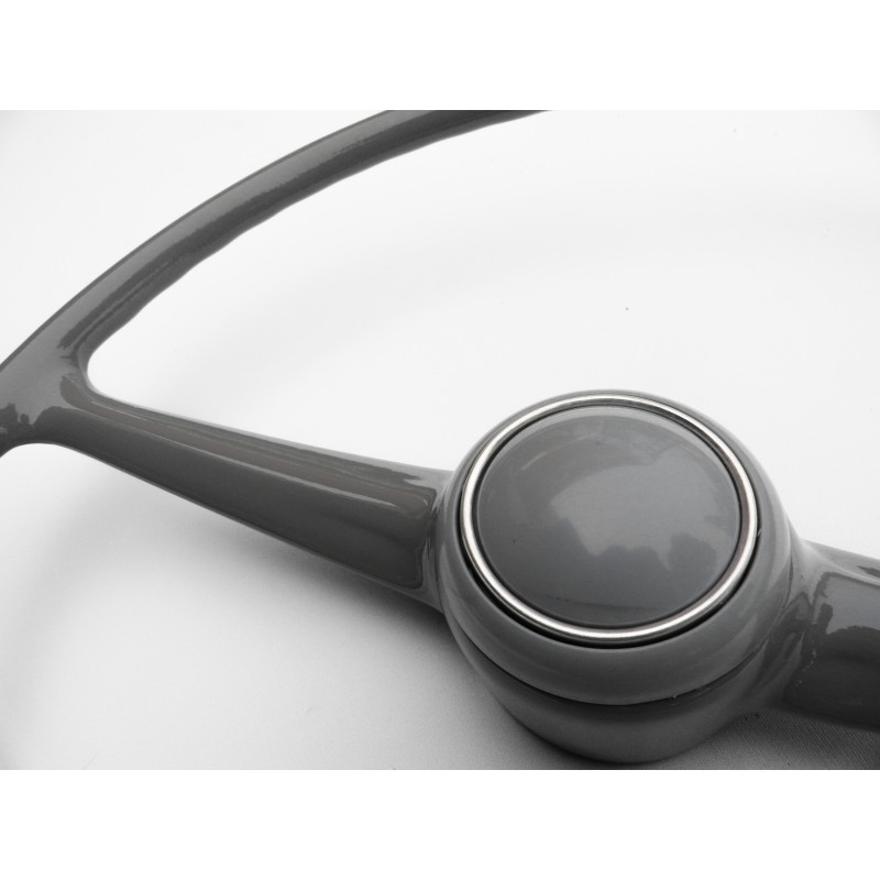 Volante Cinza Kombi Antiga Corujinha 73 à 75 com Botão Original Restaurado