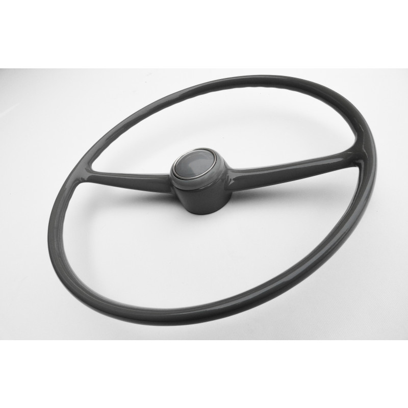 Volante Cinza Kombi Antiga Corujinha 73 à 75 com Botão Original Restaurado