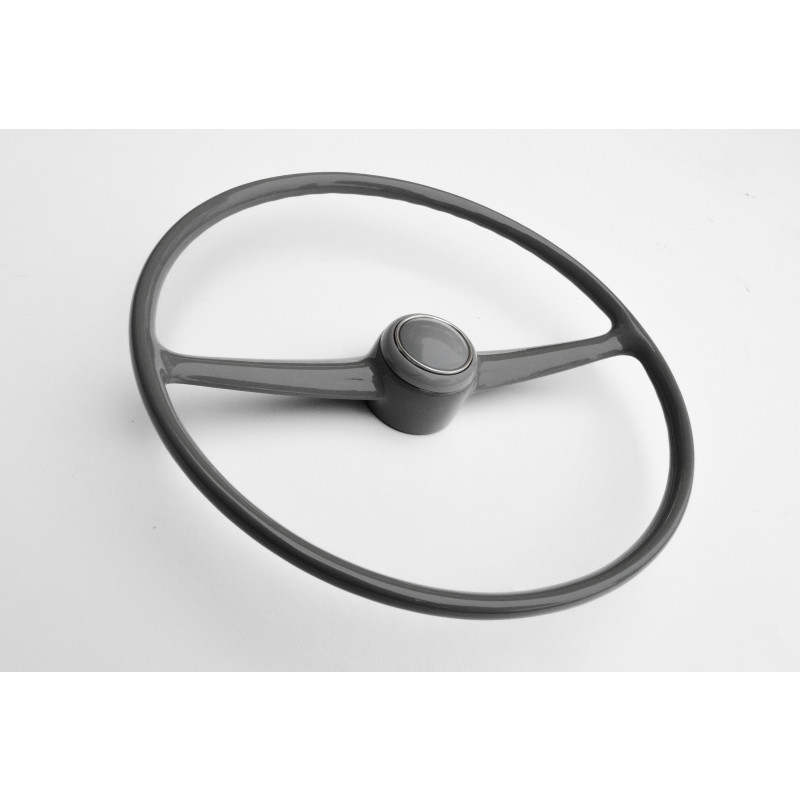 Volante Cinza Kombi Antiga Corujinha 73 à 75 com Botão Original Restaurado