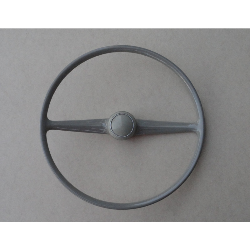 Volante Kombi Antiga Corujinha até 72 Bege com Botão Original Restaurado