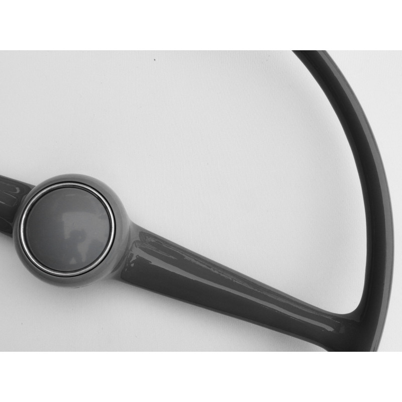 Volante Cinza Kombi Antiga Corujinha até 72 com Botão Original Restaurado