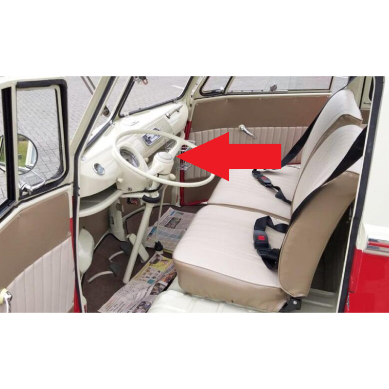 Volante Creme Kombi Corujinha 57 à 72 Original Restaurado Com Botão