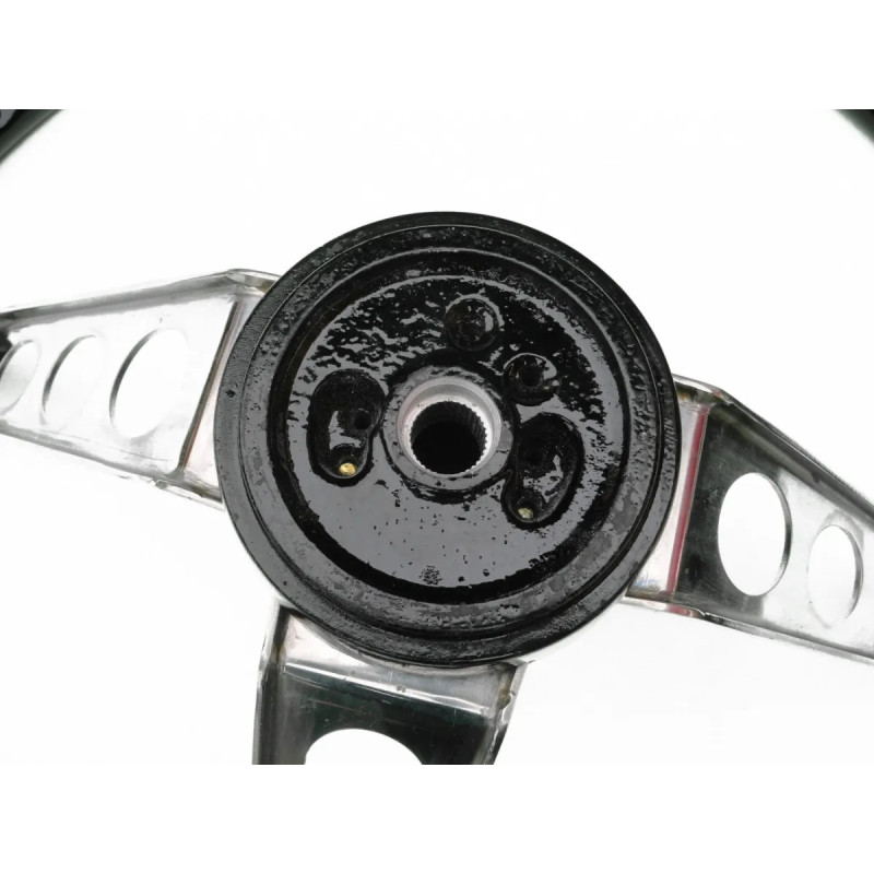 Volante Opala Caravan Ss Preto 3 Raios até 1977 Novo Estria Fina