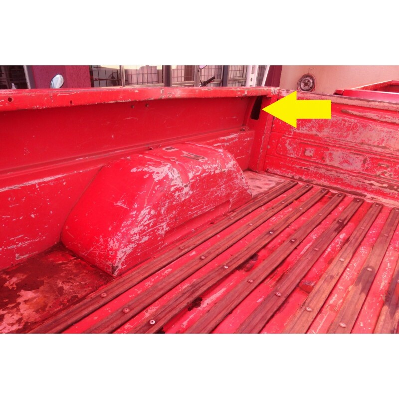 Chapa acabamento da Lateral Traseira Interna Caçamba F-100 F-1000 72 à 92