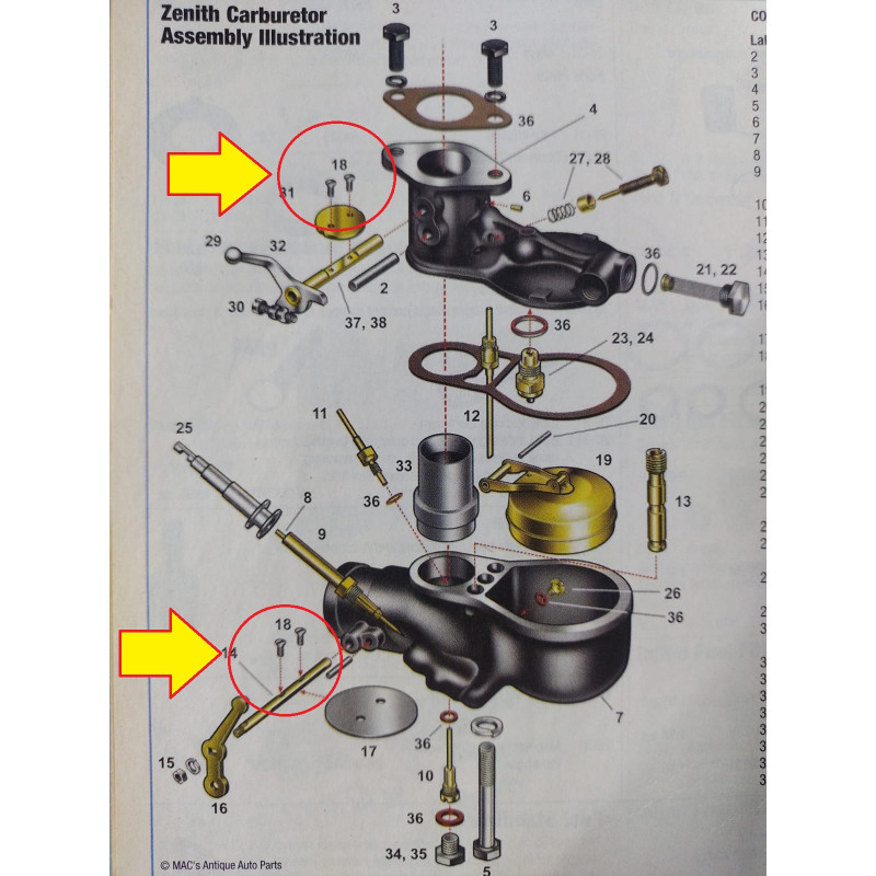 Parafuso Carburador Eixo Borboleta Afogador Acelerador Ford 28 a 31 