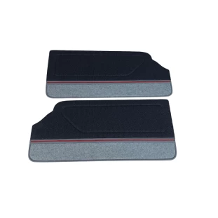 Forro Porta Gol Gti Quadrado 89 À 94 Vermelho Laguna Carpet - Par 