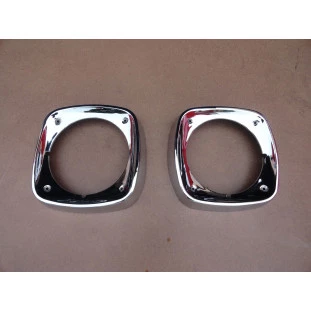 Aro Farol C-10 Veraneio 1968 a 1978 Cromado Original - Par