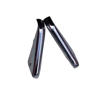 Batente Parachoque Dianteiro Placa Chev Impala Bel Air 1959 Cromado - Par