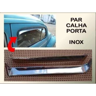 Calha Porta Inox Fusca - Par