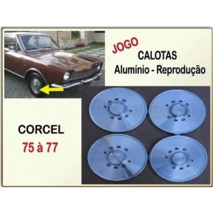 Calotas Ford Corcel l Belina l 75 à 77 Alumínio Reprodução - Jogo
