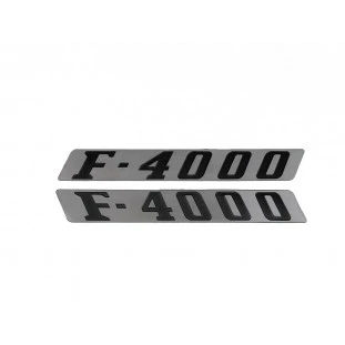 Emblema F-4000 Logo Lateral Capô F-4000 1972 a 1979 Par